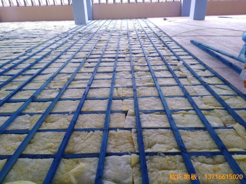 安徽合肥第十一中学运动地板施工案例