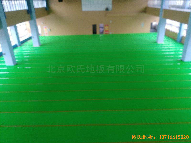 安徽合肥第十一中学运动地板施工案例