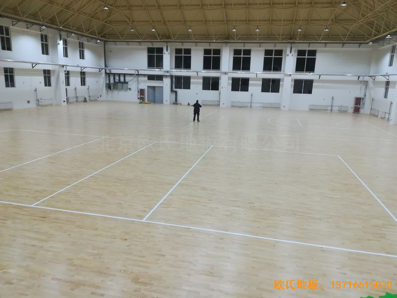 山东济南历城区小学运动地板铺装案例