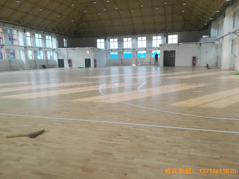 山东济南历城区小学运动地板铺装案例