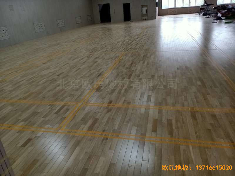 山西运城财经学校运动木地板安装案例