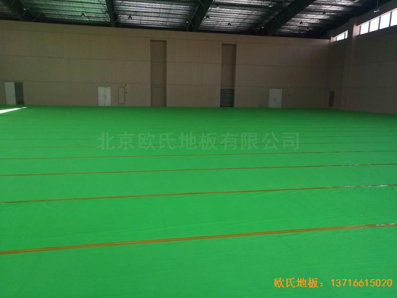 广州永顺大道铁英中学体育地板铺装案例