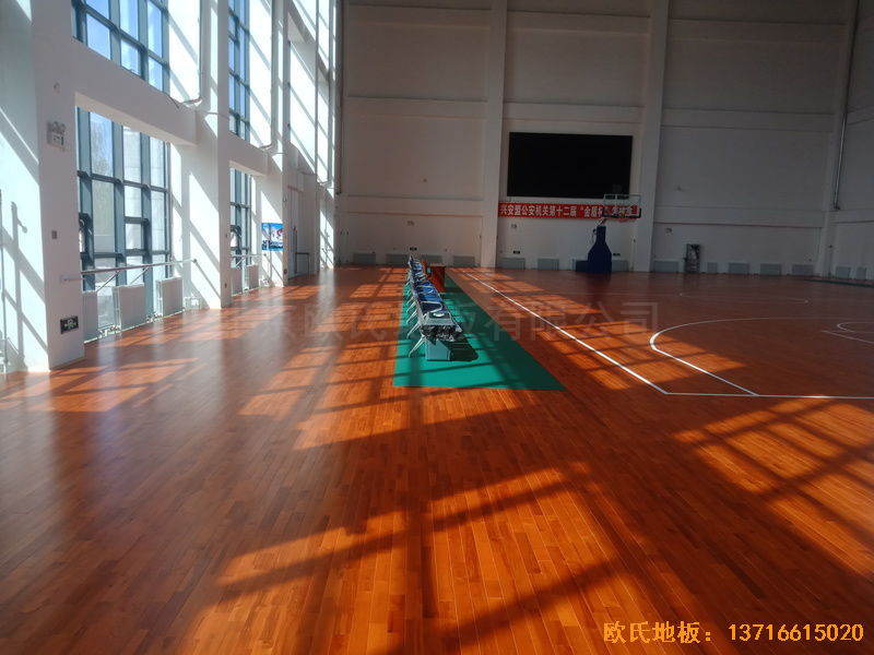 乌兰浩特兴安盟公安局运动地板施工案例