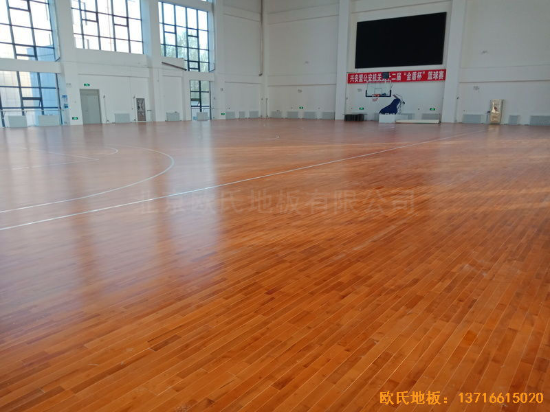 乌兰浩特兴安盟公安局运动地板施工案例