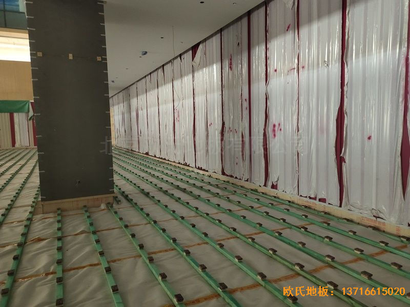 杭州26号地商务金融运动木地板施工案例