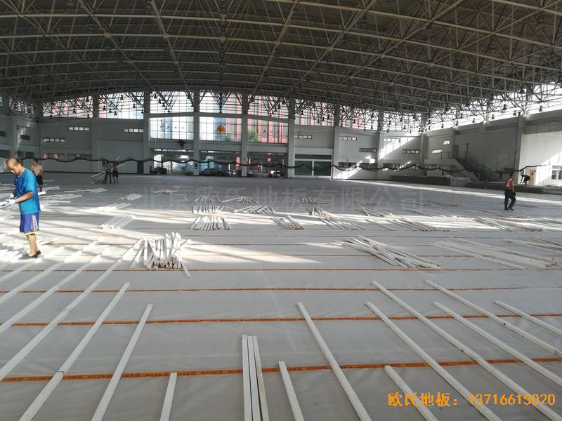 武汉体育学院体育地板安装案例