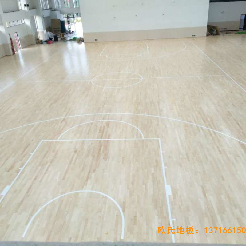 赣州宁都县城关小学九章路校区运动木地板安装案例