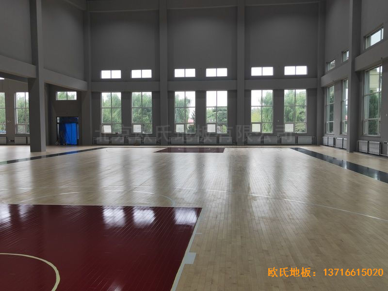 辽宁沈阳于洪机场体育地板安装案例