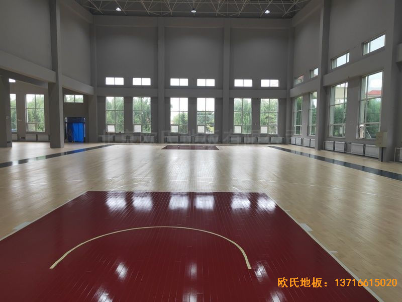 辽宁沈阳于洪机场体育地板安装案例