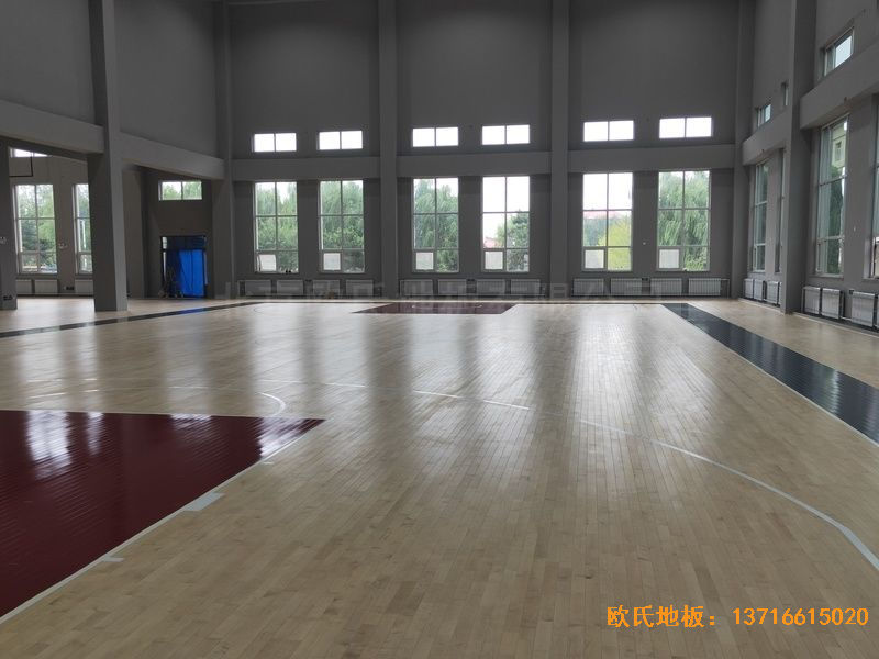 辽宁沈阳于洪机场体育地板安装案例
