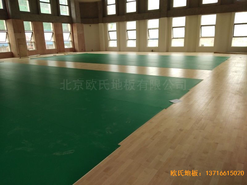 遵义仁怀市茅台文体中心运动木地板安装案例