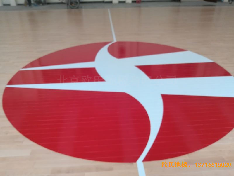陕西榆林神木何家塔煤矿运动木地板铺设案例