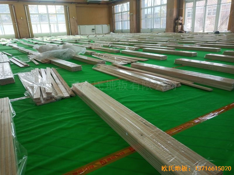北京大兴区团河路98号运动地板安装案例