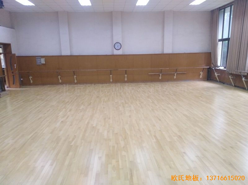 北京舞蹈学院体育地板铺设案例