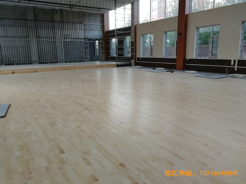 晋中中铁三局六公司舞台运动地板铺装案例4