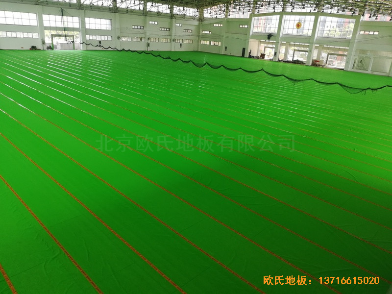 武汉体育学院运动地板安装案例2