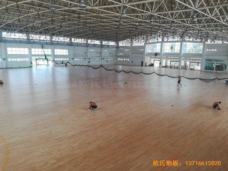 武汉体育学院运动地板安装案例3