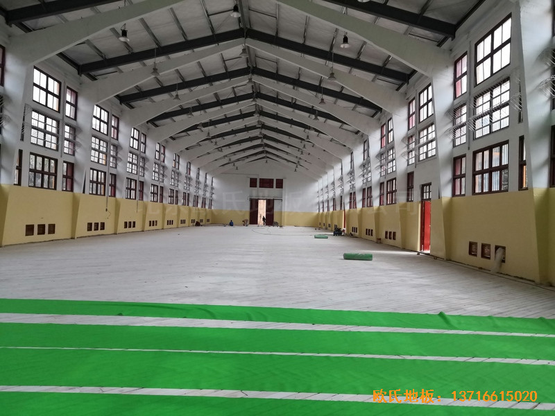 福建中国女排中国队训练基地排球场馆运动地板铺设案例3