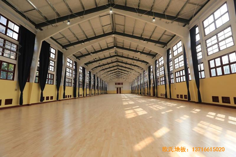福建中国女排中国队训练基地排球场馆运动地板铺设案例4