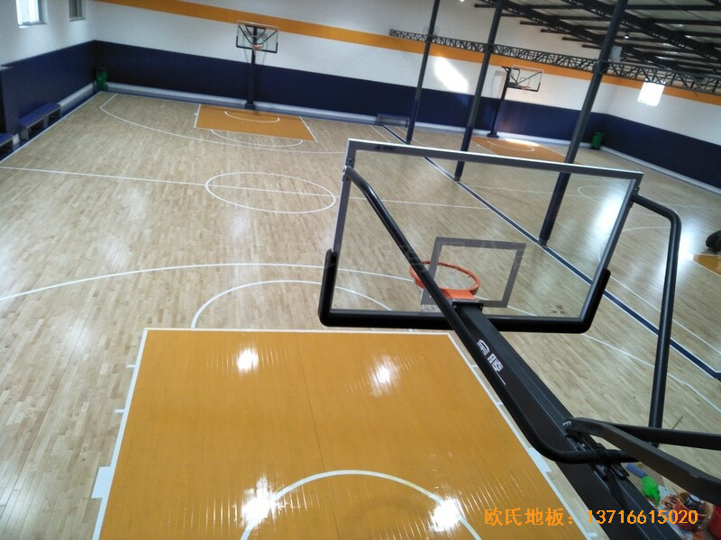 北京game on篮球馆运动木地板安装案例5