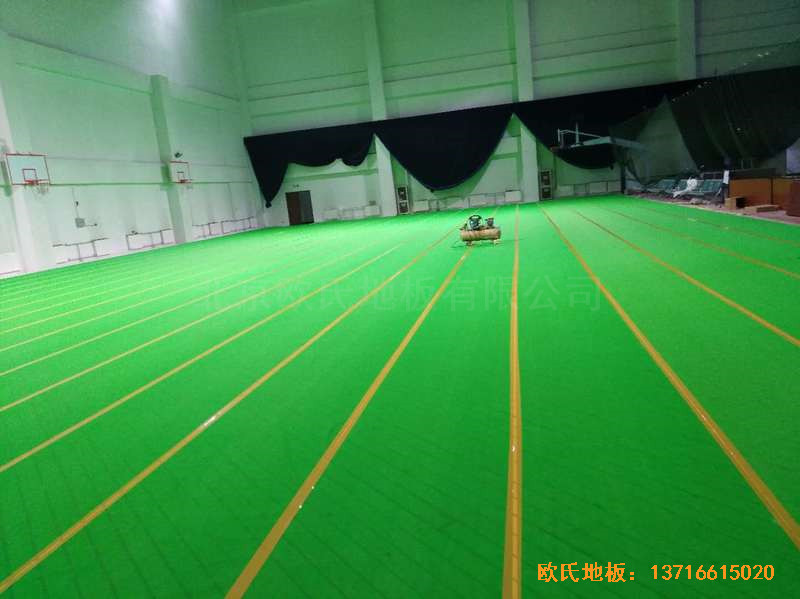 北京房山区燕山体育馆运动地板铺装案例3