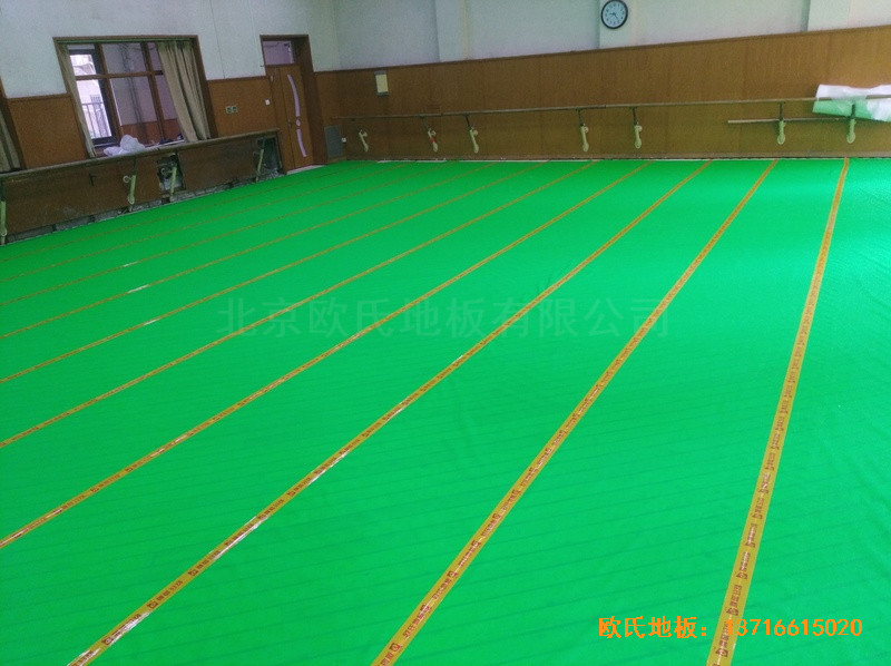 北京舞蹈学院运动木地板铺设案例2