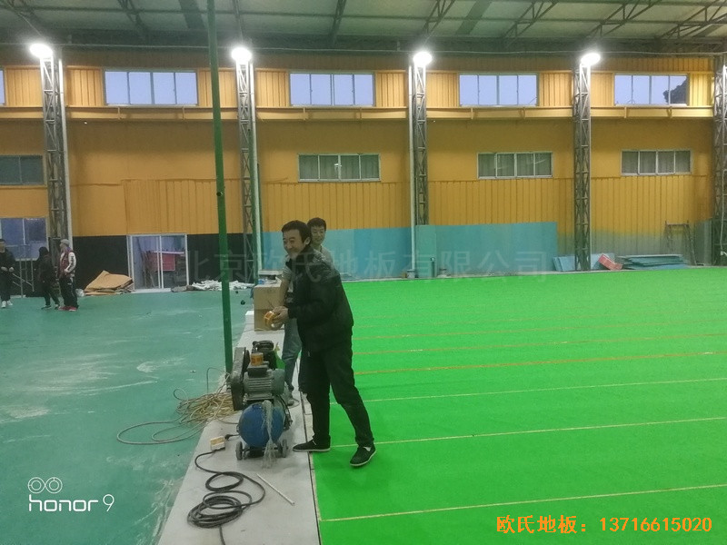 上海卫清东路弄麦子俱乐部运动木地板铺装案例2