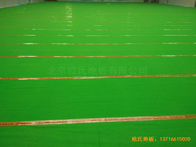 广西全州体育馆体育地板铺设案例3