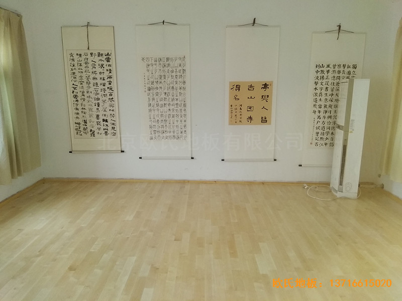 徐州北供电车间休闲馆体育木地板施工案例5