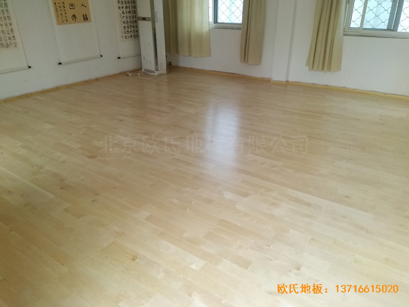 徐州北供电车间休闲馆体育木地板施工案例6