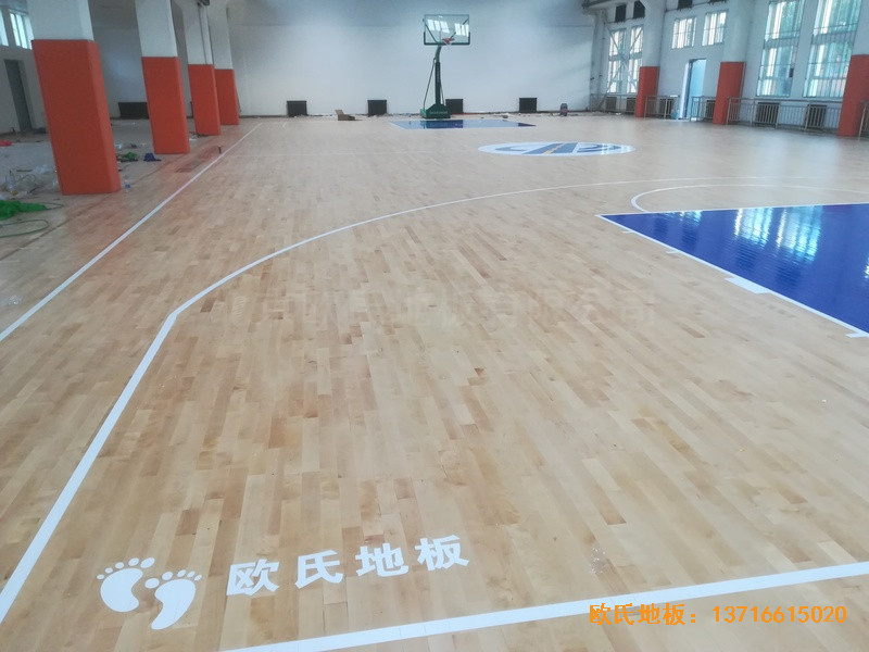 新疆昌吉职工活动中心运动地板铺设案例0