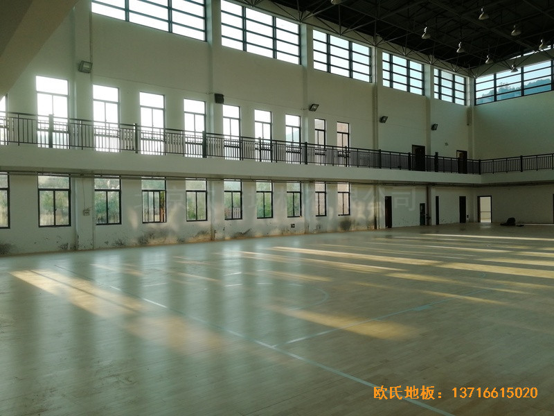 杭州建德篮球馆运动地板安装案例0