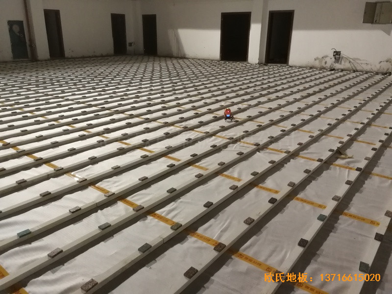 杭州建德篮球馆运动地板安装案例1