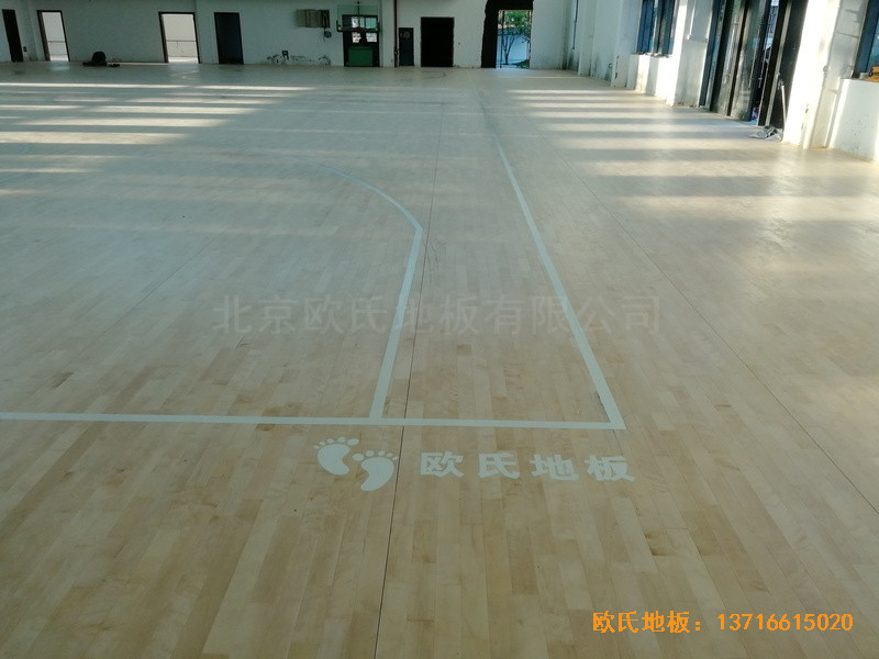 杭州建德篮球馆运动地板安装案例3
