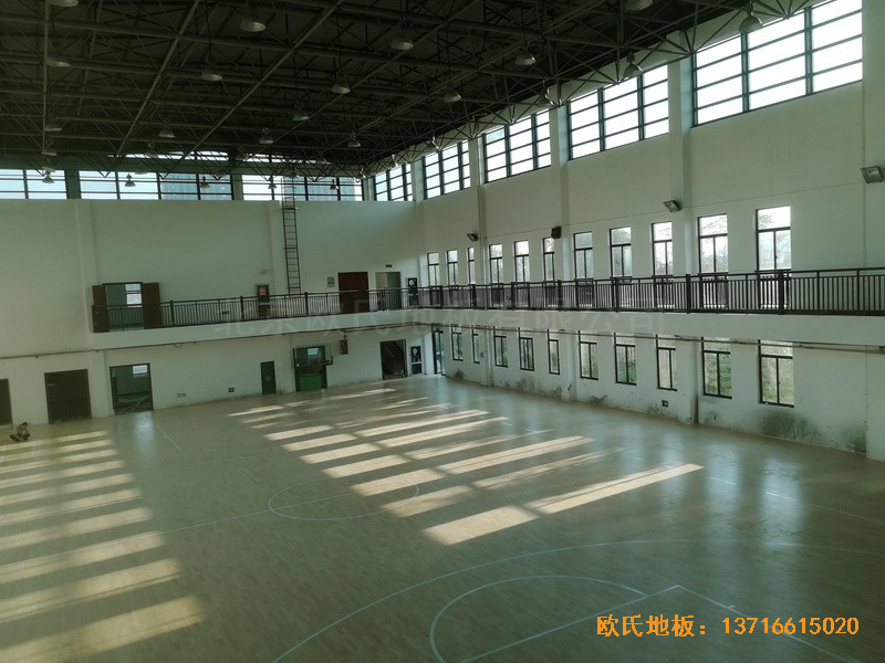 杭州建德篮球馆运动地板安装案例4