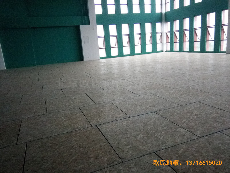 江苏南京汉风公司篮球馆体育地板铺设案例3