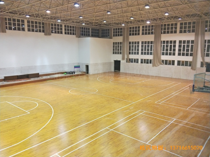 江苏宿迁消防支队篮球馆体育地板铺设案例5