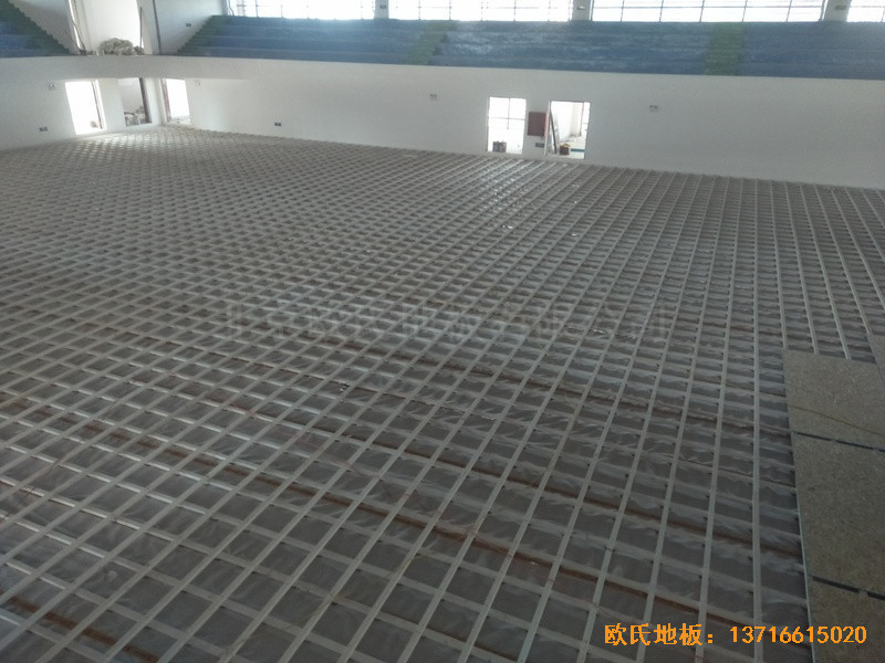 江西赣州天娇中学运动馆体育地板铺装案例2