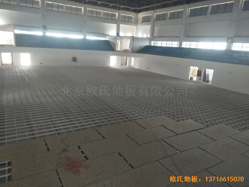 江西赣州天娇中学运动馆体育地板铺装案例3