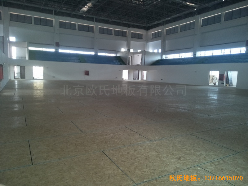 江西赣州天娇中学运动馆体育地板铺装案例4