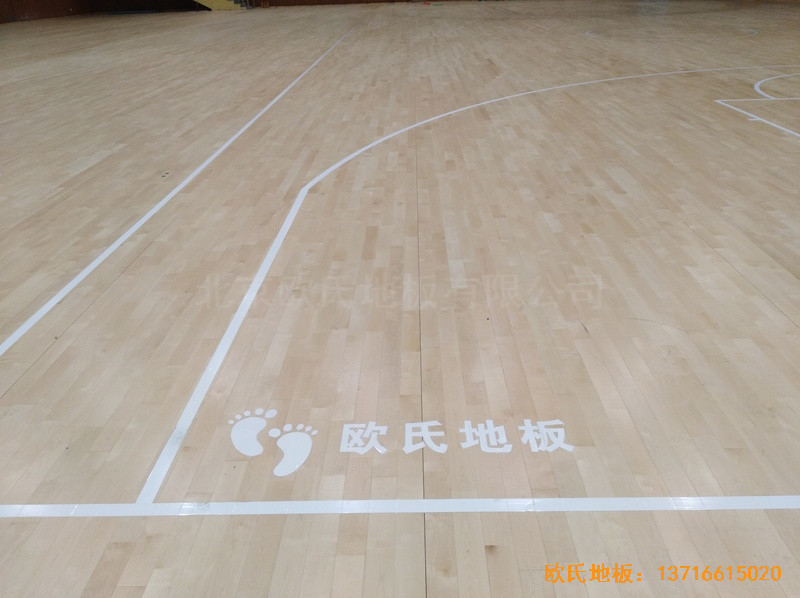 浙江三门核电站体育馆运动地板安装案例3