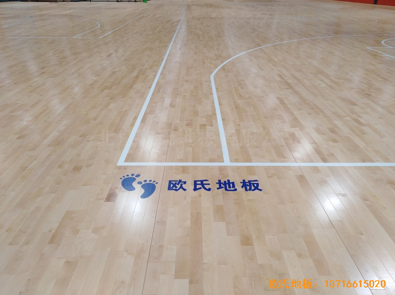 浙江临海WeArena篮球馆体育地板铺设案例4
