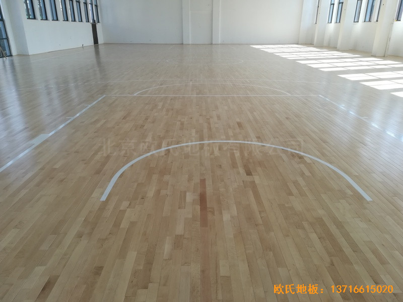 浙江台州温岭消防大队篮球馆运动地板铺设案例5