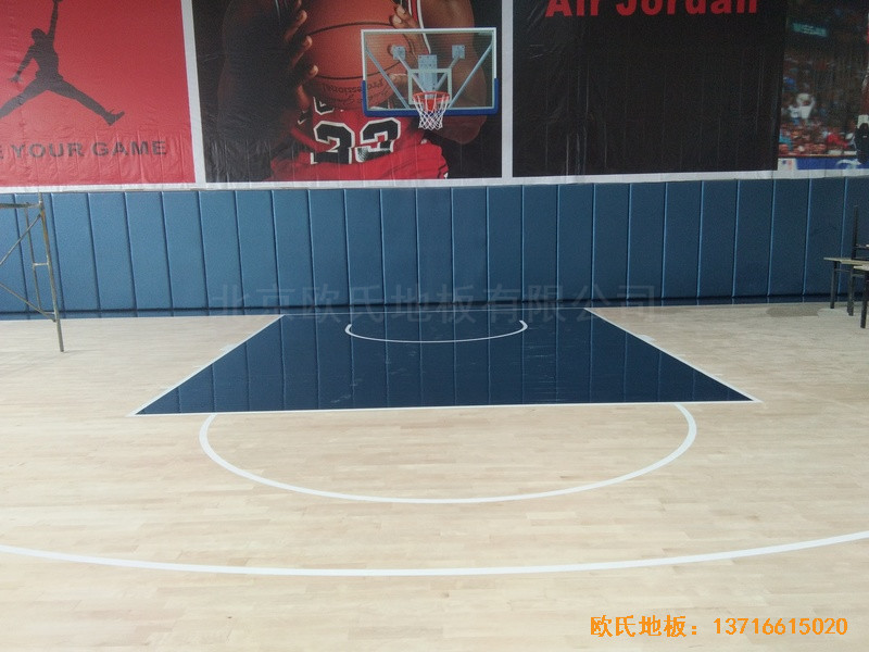 浙江宁波东体篮球馆运动木地板铺装案例6