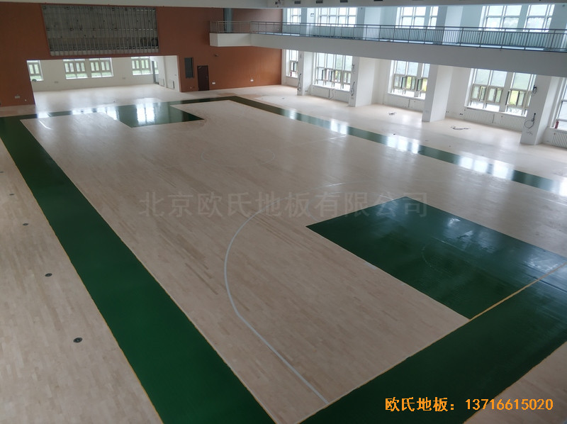 潭柘寺1311武警部队篮球馆体育地板安装案例4