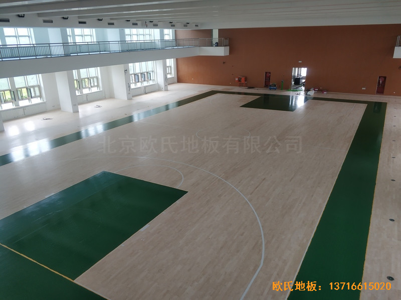 潭柘寺1311武警部队篮球馆体育地板安装案例5