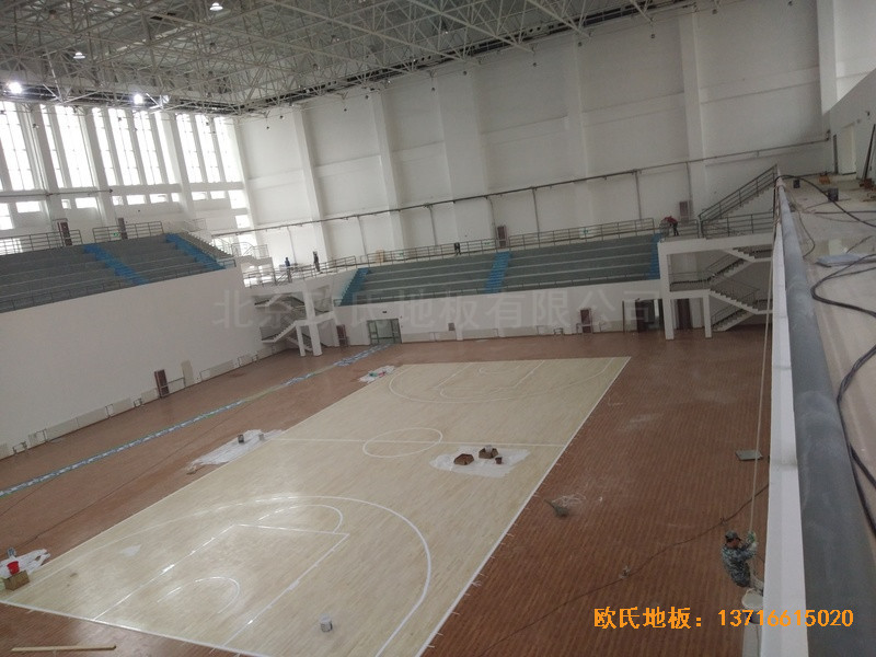 盐池体育馆体育地板安装案例4
