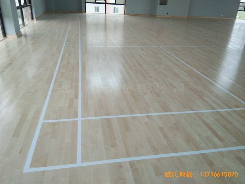 福州连江县恒捷实业坑园村运动馆体育地板铺设案例5