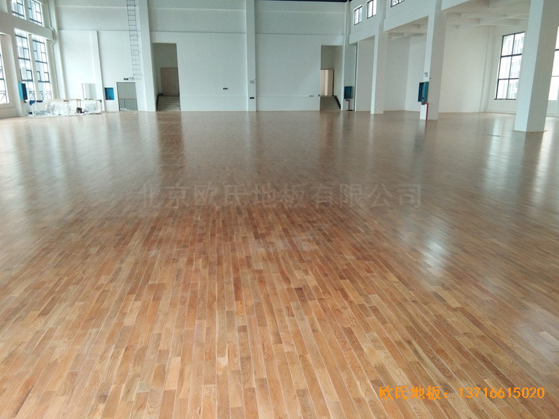 长沙开福区福鑫苑幼儿园运动馆体育木地板铺装案例0