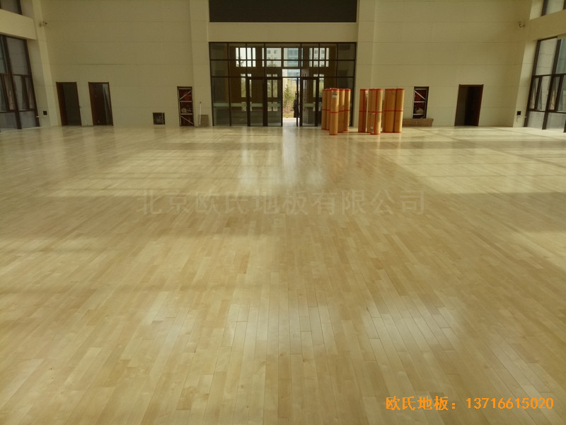 内蒙古乌兰察布公安局训练厅运动地板铺装案例5